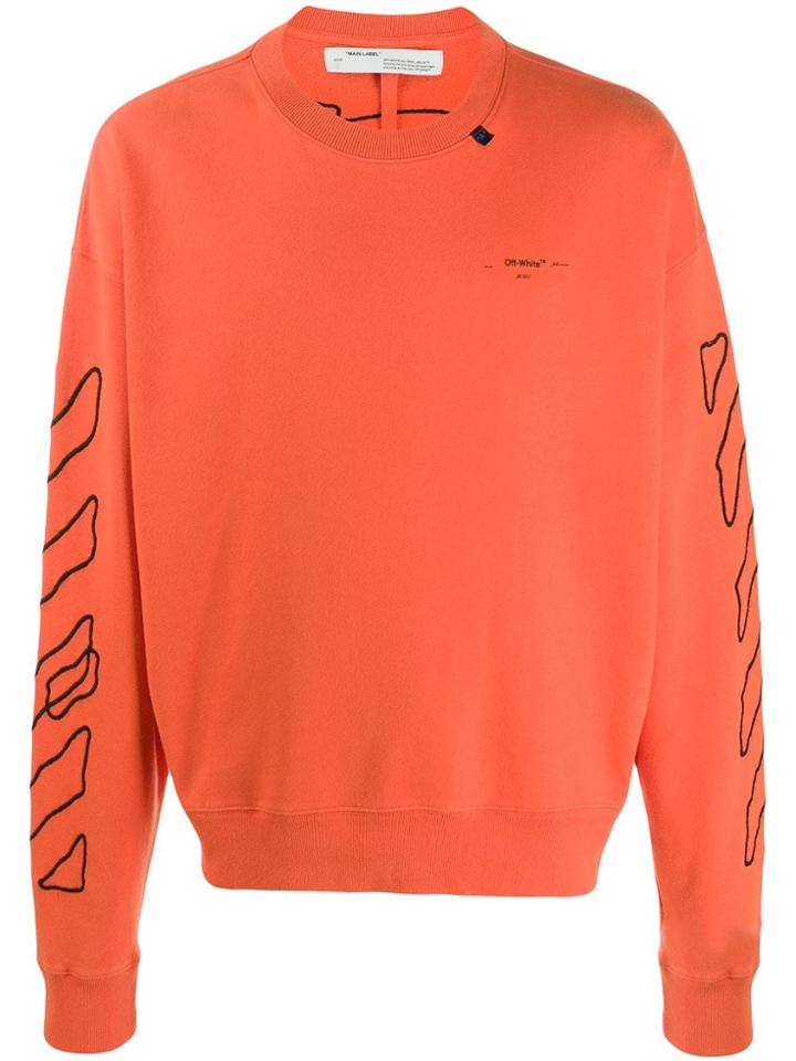 Off-white Scribble Arrows Sweatshirt - Orange
