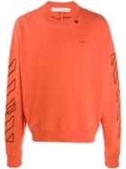 Off-white Scribble Arrows Sweatshirt - Orange