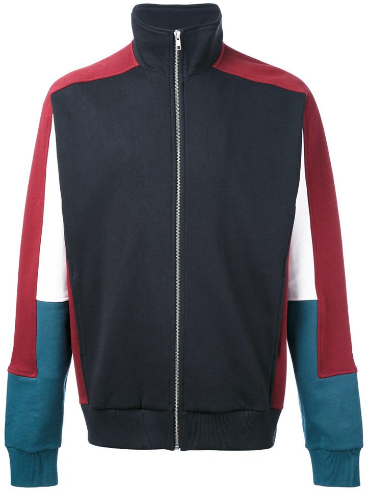 Futur - Colourblock Zipped Sweatshirt - Men - Cotton - Xl, Black, Cotton