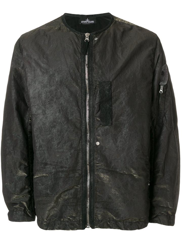 Stone Island Shadow Project Metal Spider Watro Bomber - Green