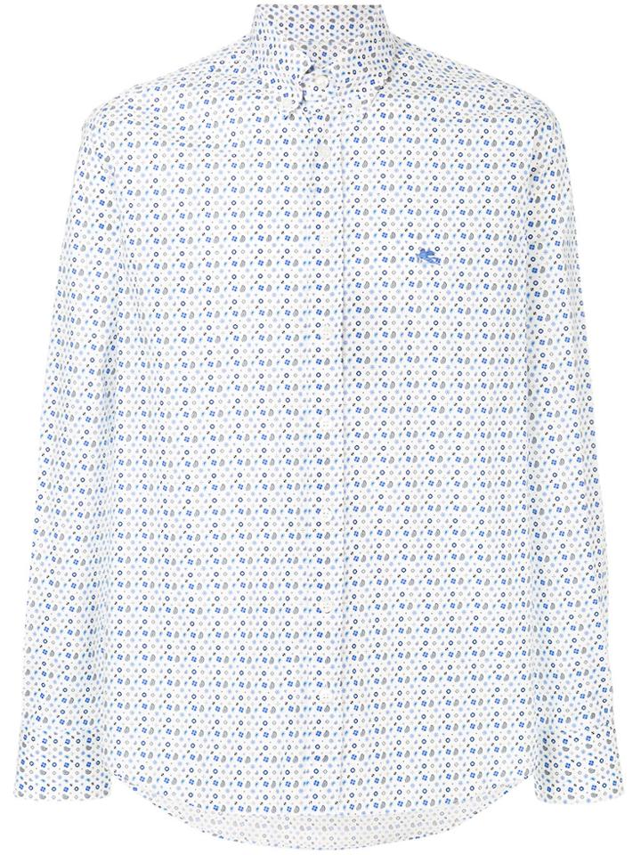 Etro Micro Paisley Print Shirt - White