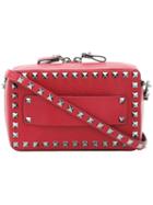 Valentino 'rockstud' Zip-around Shoulder Bag, Women's, Red