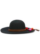Sensi Studio Pom Pom Detail Hat - Black