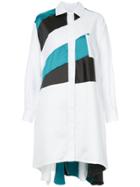 Koché Asymmetric Shirt Dress - White
