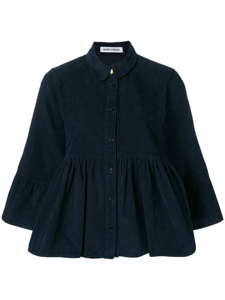 Henrik Vibskov Corduroy Button Blouse - Blue