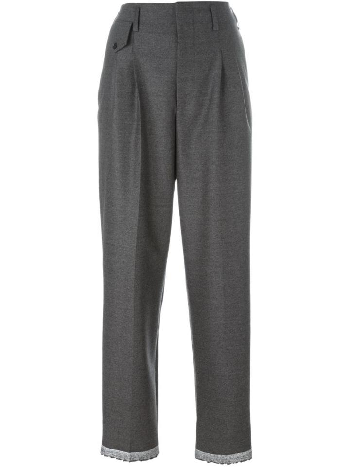 Golden Goose Deluxe Brand High Waist Trousers, Women's, Size: Large, Grey, Cashmere/virgin Wool