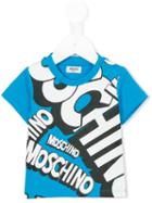 Moschino Kids Logo Print T-shirt, Boy's, Size: 18-24 Mth, Blue