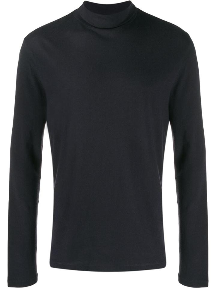 Majestic Filatures Roll-neck Knitted Jumper - Blue