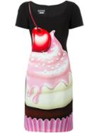 Boutique Moschino Cream And Cherry Print Dress