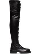 Ann Demeulemeester Knee-length Lace-up Boots - Black