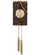 Balmain Minaudière Marble Clutch Bag - Brown