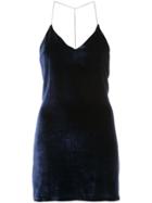 Amiri Chain Strap Low-back Slip Dress - Blue