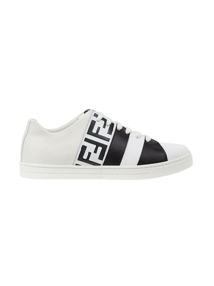 Fendi Zucca Embossed Low Tops - White