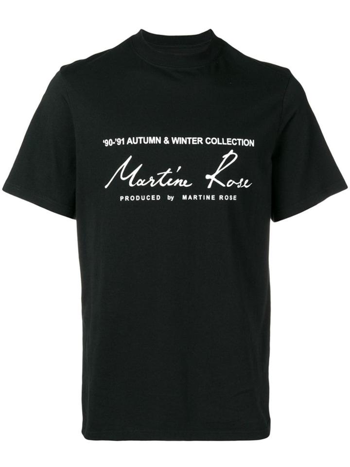 Martine Rose Logo Print Crewneck T-shirt - Black