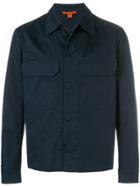 Barena Button Shirt Jacket - Blue