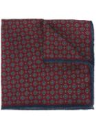 Hackett Jacquard Pocket Square, Men's, Red, Wool