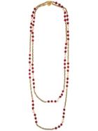Chanel Vintage Double Layer Sautoir Necklace, Women's, Metallic