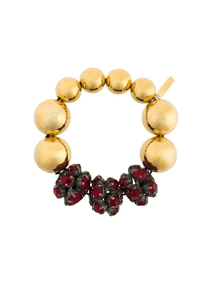 Marni Embellished Cluster Bracelet - Metallic