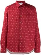Paul Smith Slim Fit Polka Dot Shirt - Red