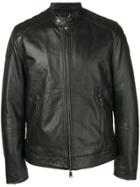 Versace Jeans Front Zipped Jacket - Black