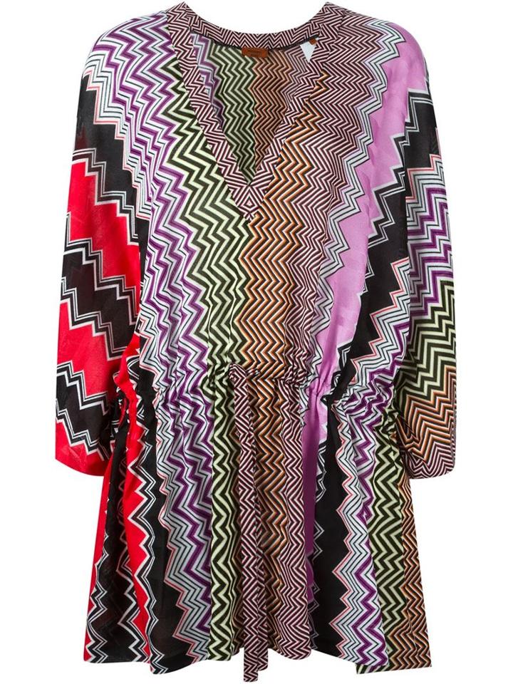 Missoni Chevron V Neck Mid Length Kaftan
