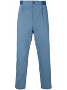 Gucci Web Cropped Trousers - Blue