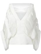 Tom Ford - 'tops' Top - Women - Silk/polyester - 38, White, Silk/polyester