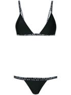 Heron Preston Logo Detail Triangle Bikini Set - Black