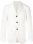 Wooster + Lardini Flap Pockets Blazer, Men's, Size: 48, White, Cotton/spandex/elastane/polyester