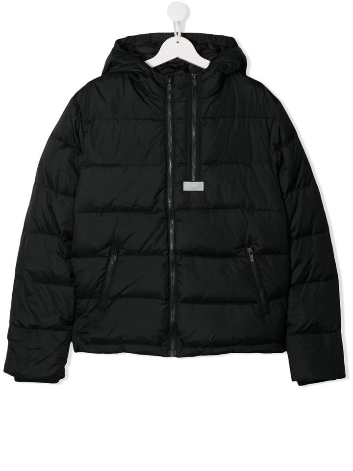 Kenzo Kids Teen Padded Down Jacket - Black