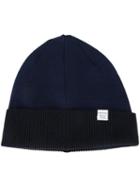 Norse Projects Classic Beanie, Men's, Blue, Merino/alpaca/polyamide