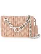 Miu Miu Matelassé Chain Shoulder Bag, Women's, Nude/neutrals, Calf Leather