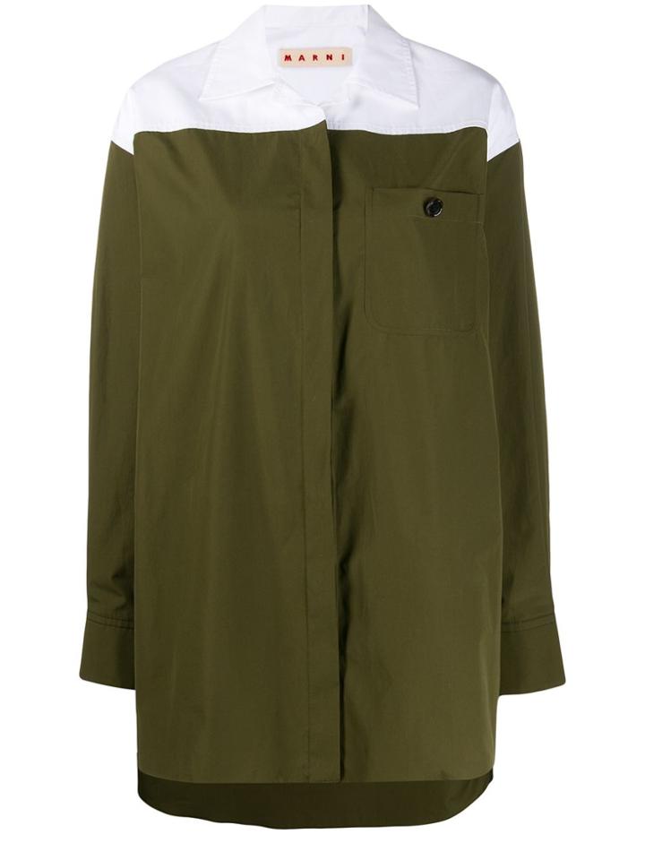 Marni Marni Cama0272q0tcw64 Y5812 Dark Olive Lily White - Green