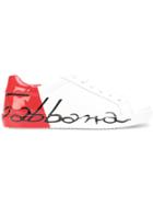 Dolce & Gabbana Kids Teen Printed Sneakers - Red