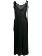 Alanui Beaded Knit Maxi Dress - Black