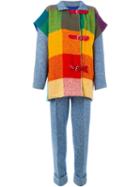 Jc De Castelbajac Vintage Heerringbone Tweed Trouser And Coat Set
