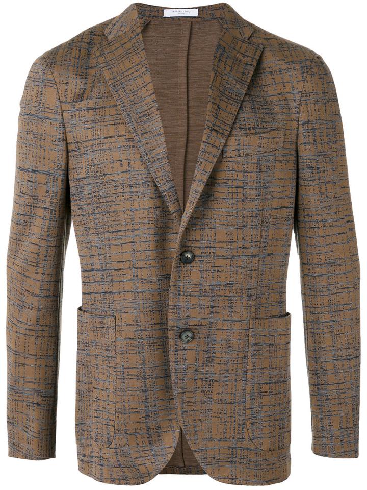 Boglioli - Woven Blazer - Men - Cotton/polyester/acetate/cupro - 50, Brown, Cotton/polyester/acetate/cupro