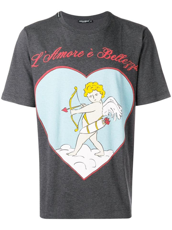 Dolce & Gabbana L'amour E Bellezza T-shirt - Grey