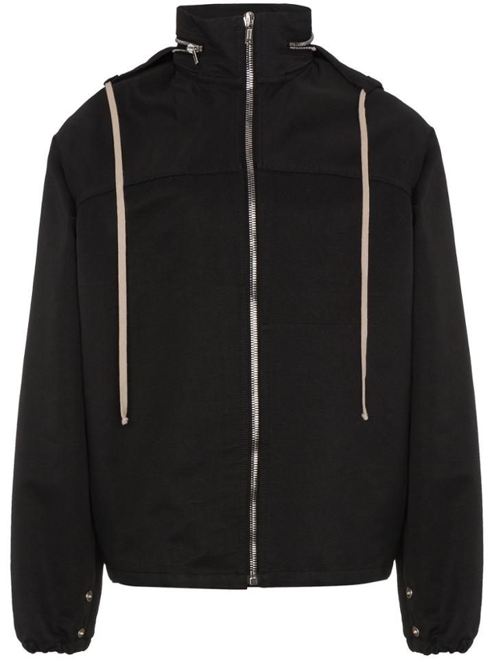 Rick Owens Hooded Zip Jacket - Black