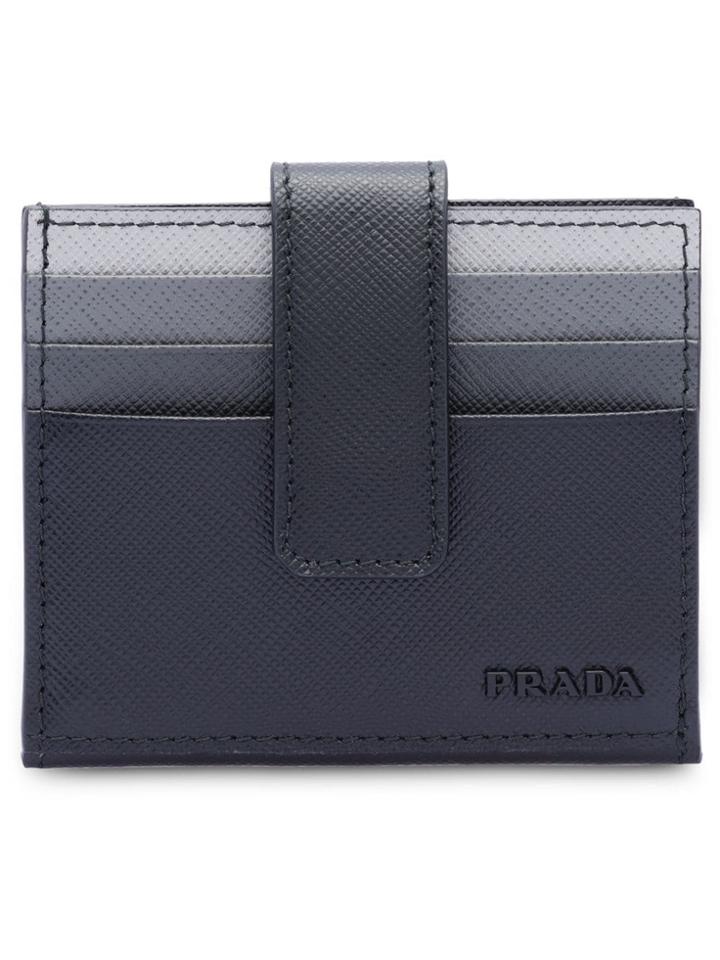 Prada Saffiano Leather Card Holder - F0002 Black