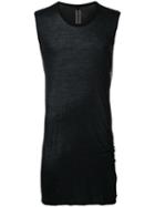 Rick Owens Basic Sleeveless T-shirt, Men's, Size: Xs, Black, Cotton