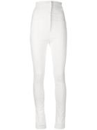Haider Ackermann - Skinny Trousers - Women - Cotton/linen/flax/spandex/elastane - 36, White, Cotton/linen/flax/spandex/elastane