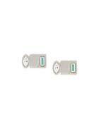 Charlotte Valkeniers Matrix Stud Earrings - Metallic