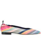 Paul Smith Striped Ballerina Pumps - Multicolour