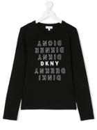 Dkny Kids Logo Print Sweatshirt - Black