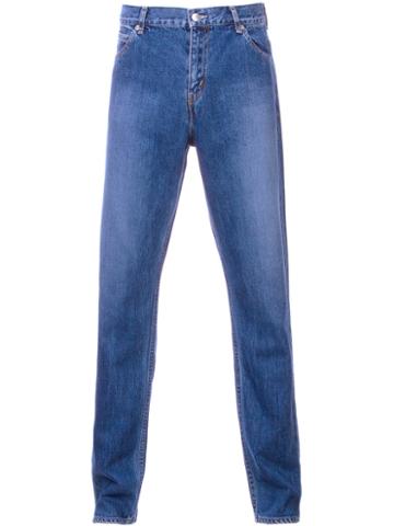 Serge De Blue Classic Wide Leg Jeans, Men's, Size: 30, Cotton