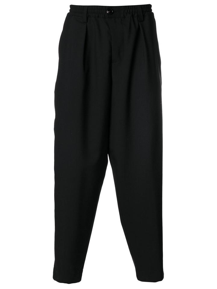 Marni - Drop Crotch Trousers - Men - Virgin Wool - 48, Black, Virgin Wool