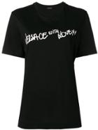 Versace 'with Love' Print T-shirt - Black