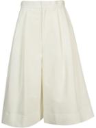 En Route Wide Leg Culottes, Women's, Size: 0, White, Polyester/triacetate