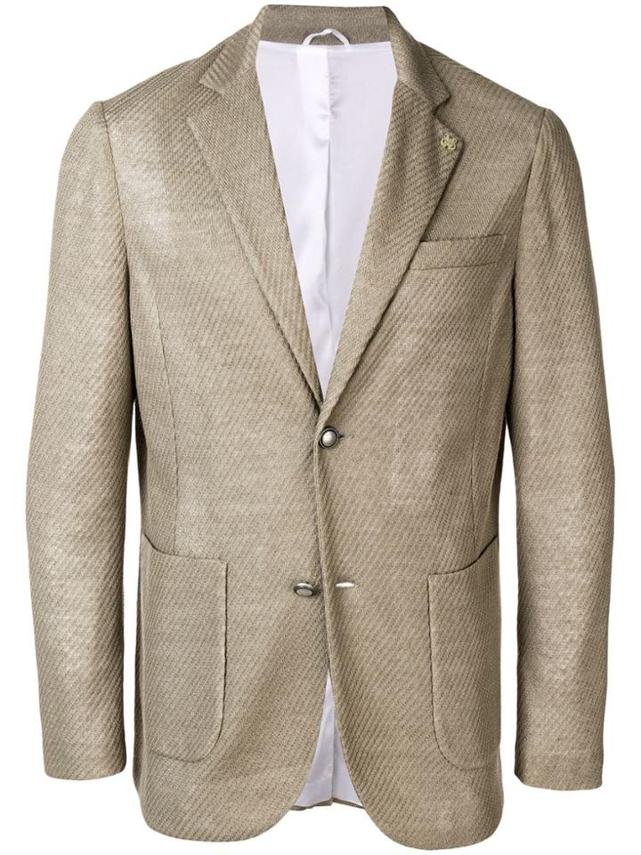Eleventy Classic Single-breasted Blazer - Brown